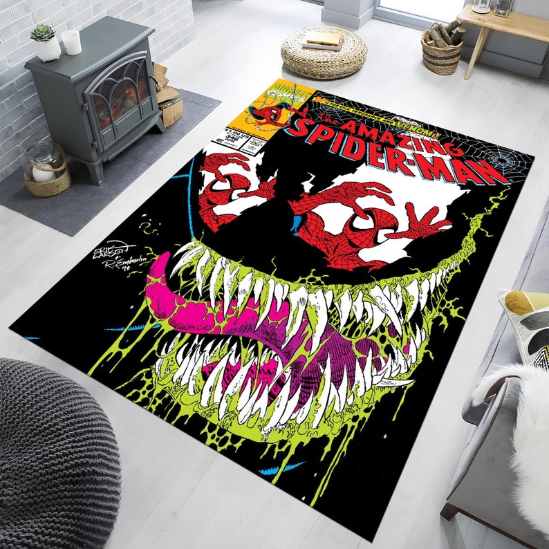 Venom Rug,poster Rug,marvel,themed Rug,fantastic Rug,area Rug,kids Rug ...