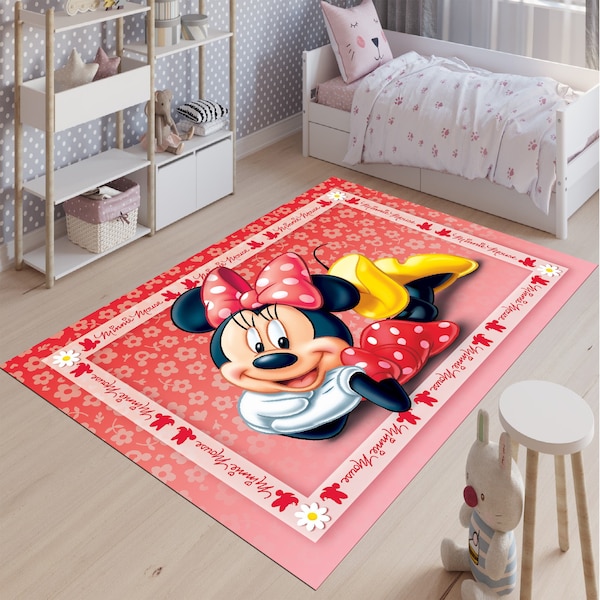 Minnie Mouse Bedroom Rug - Etsy