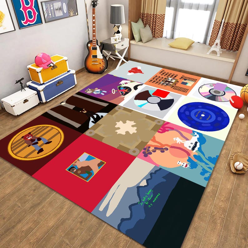 Kanye West Album Cover Rug: Modern Music Room Decor - Etsy