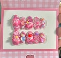 kirby y2k nails/ sanrio Nails /custom press on nails/ hand made Press on Nails/Faux Acrylic Nails/ Gel Nails/Press on Nails