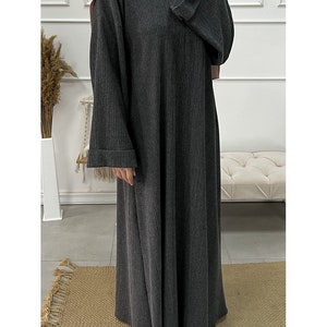 Langes Kleid Abaya in verschiedenen Farben Bild 6
