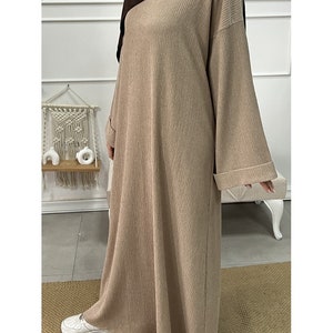 Langes Kleid Abaya in verschiedenen Farben Bild 3