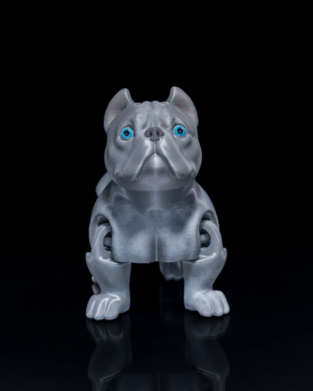 Cute Pitbull Puppy 3D Printed Articulated Toy for Kids or Desktops - Etsy