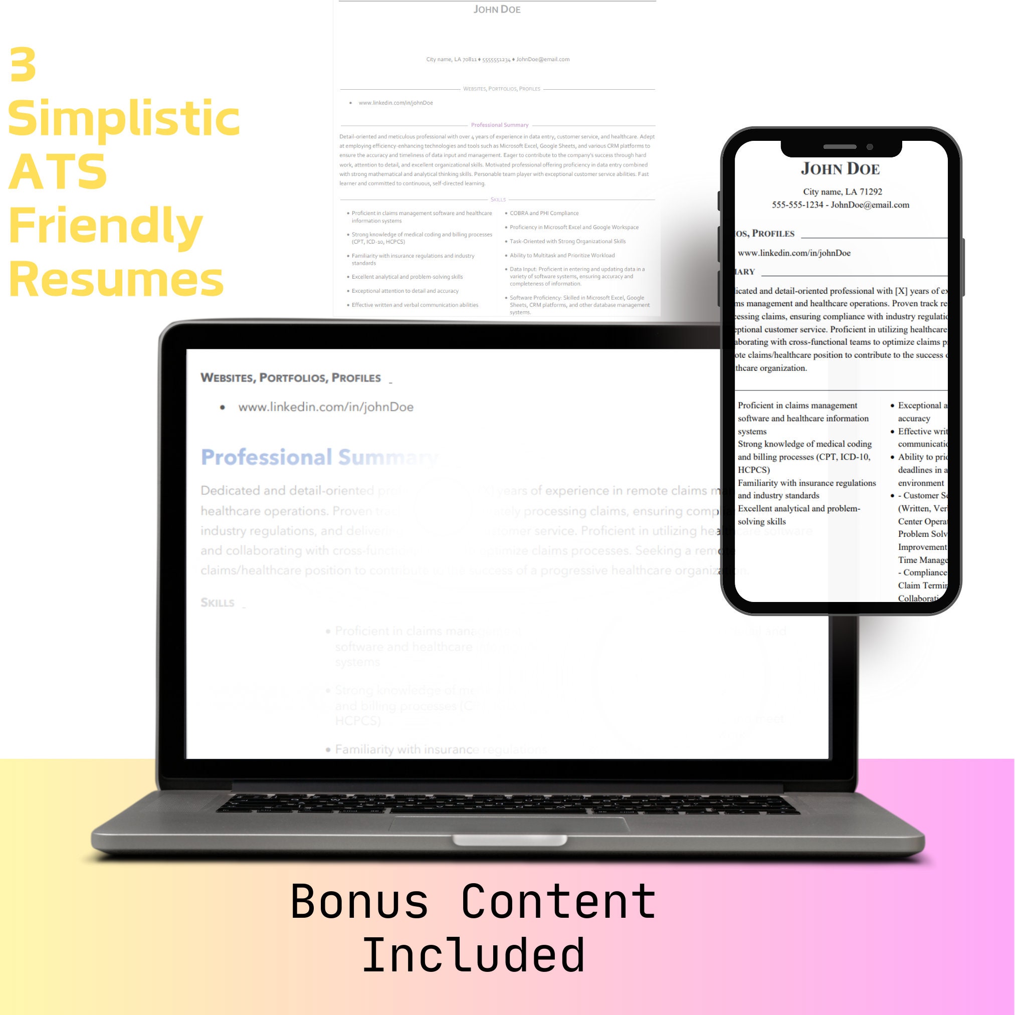 Remoteready Resumes Tailored Templates - Il Fullxfull.5806716596 Qv08 