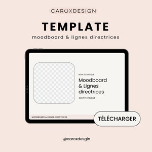 Plantilla de Moodboard y pautas para la identidad visual: cree su marca única