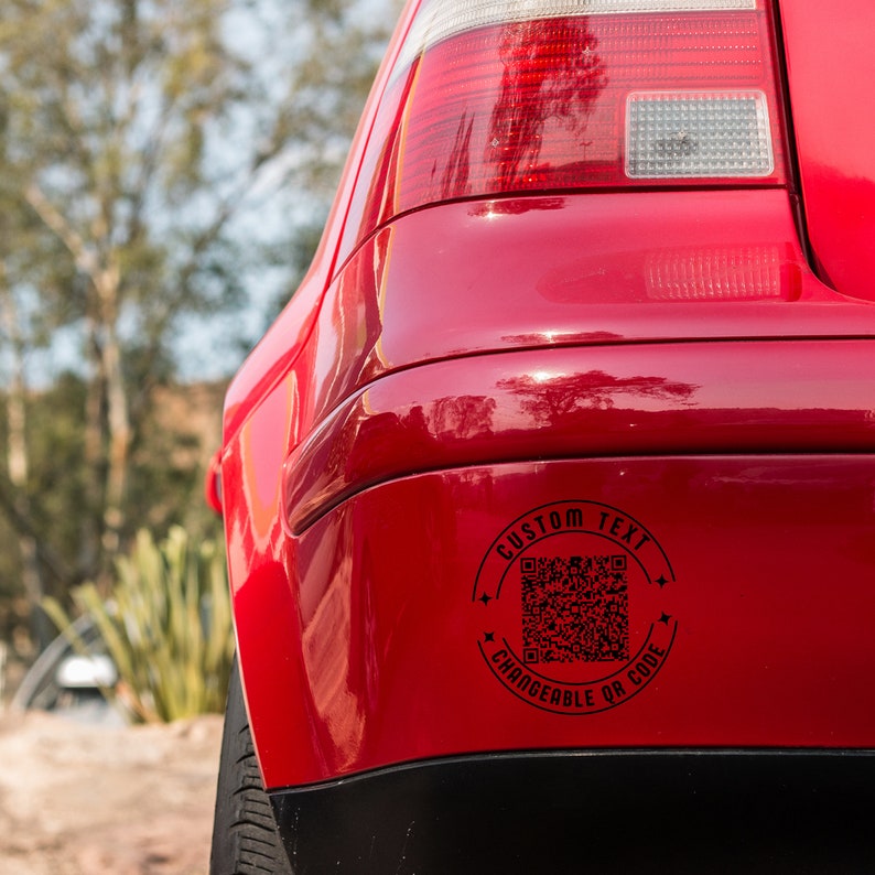 Custom QR Code Transparent Outdoor Stickers, Personalized QR Code