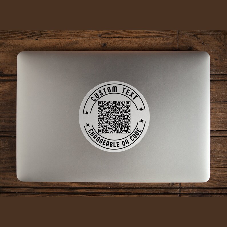 Changeable Custom QR Code Transparent Outdoors Stickers, Personalized