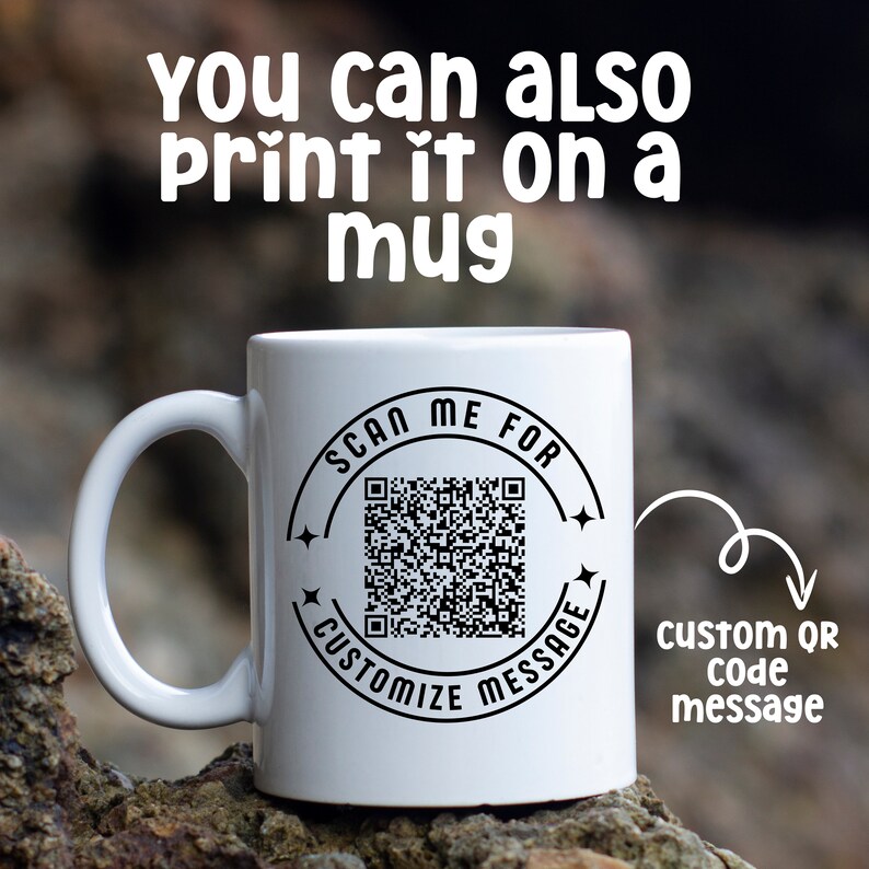 Custom Changeable QR Code SVG, Editable Digital Custom Qr Code SVG, You