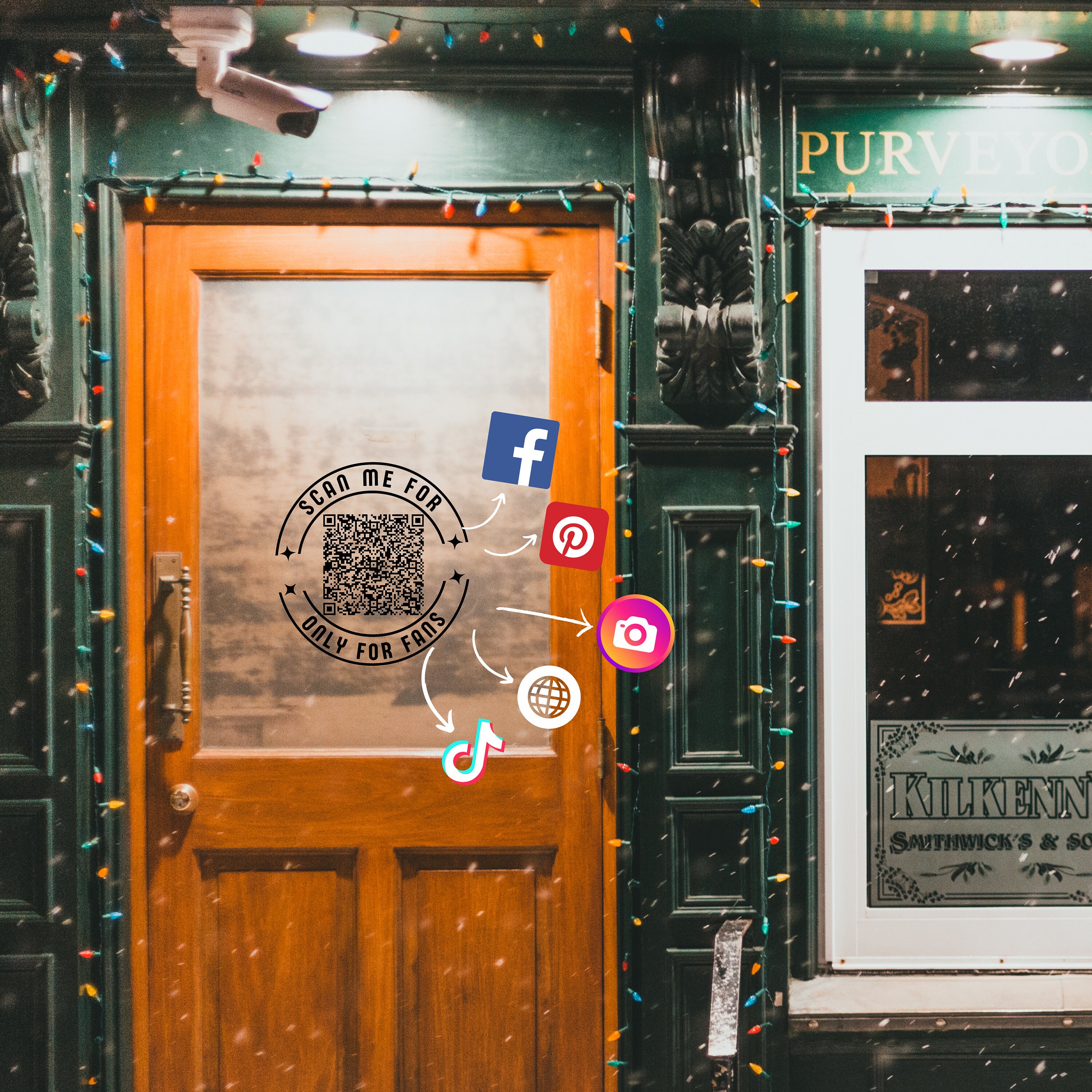 Custom Changeable QR Code SVG, Editable Digital Custom Qr Code SVG, You