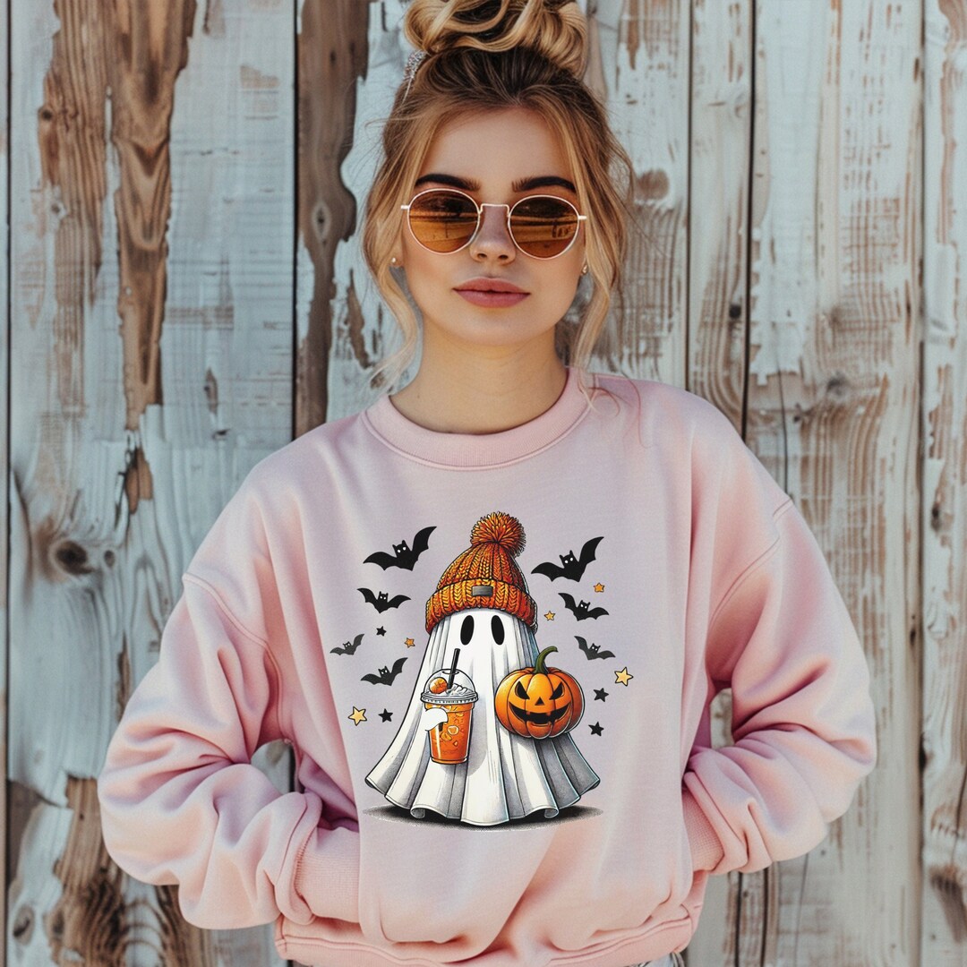 LUKYCILD Halloween Sweatshirts For Women Spooky Season