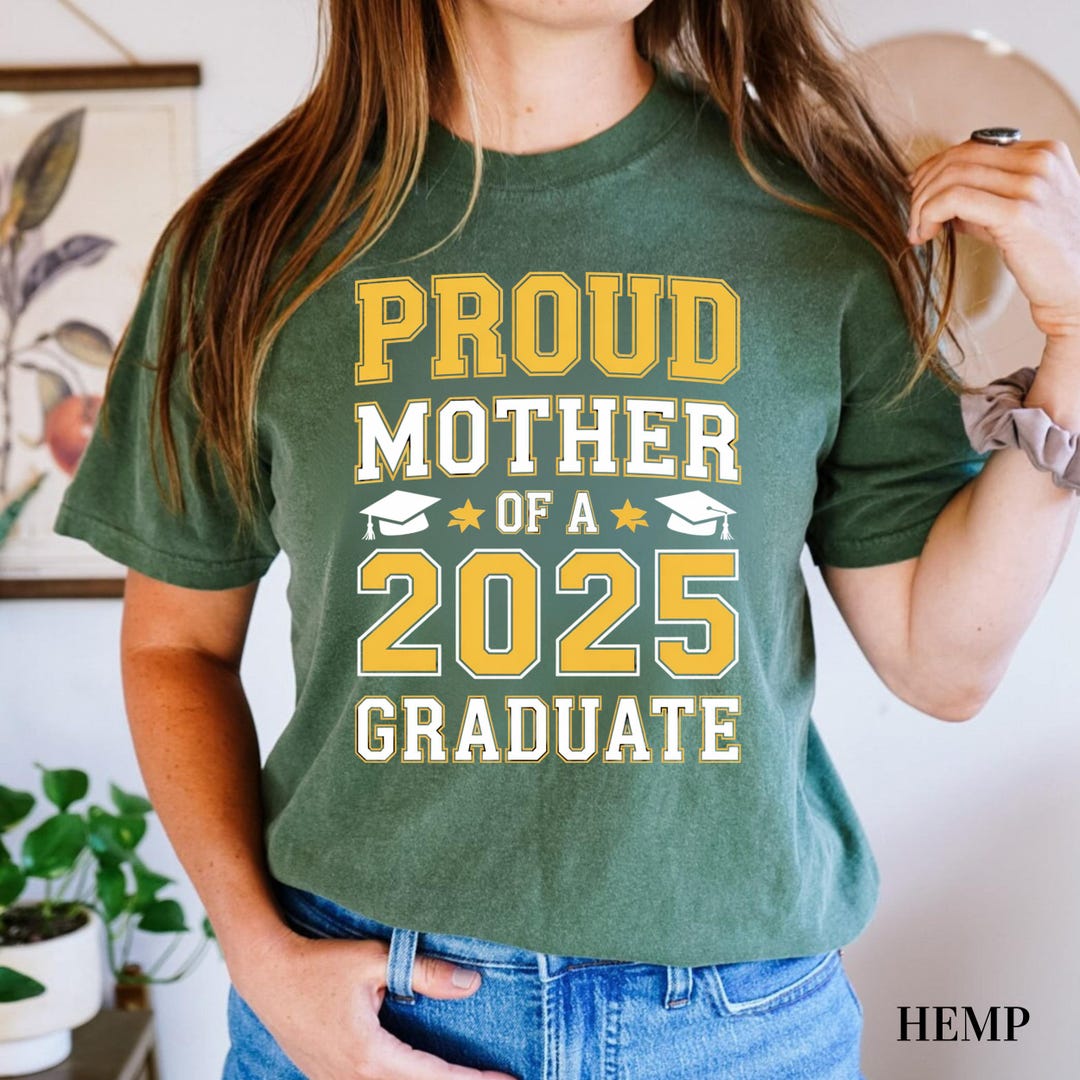 Proud Mother Graduation Shirts 2025, Senior Graduate Shirt, High School ...