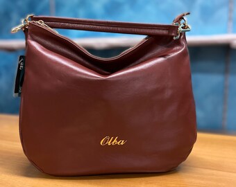 Women's bag in soft cowhide nappa