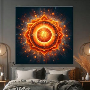 Spiritual Energy Wall Art, Chakra Wall Art, Mandala Wall Art, Meditation Room Decor, Zen Wall Art, Yoga Studio Wall Decor, Housewarming Gift