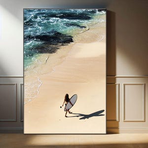 Nature Crashing Coastal Waves Canvas Wall Art, Ocean Coastal Wall Art, Coastal Decor, Nautical Wall Art, Beach Decor, Housewarming Gift -3