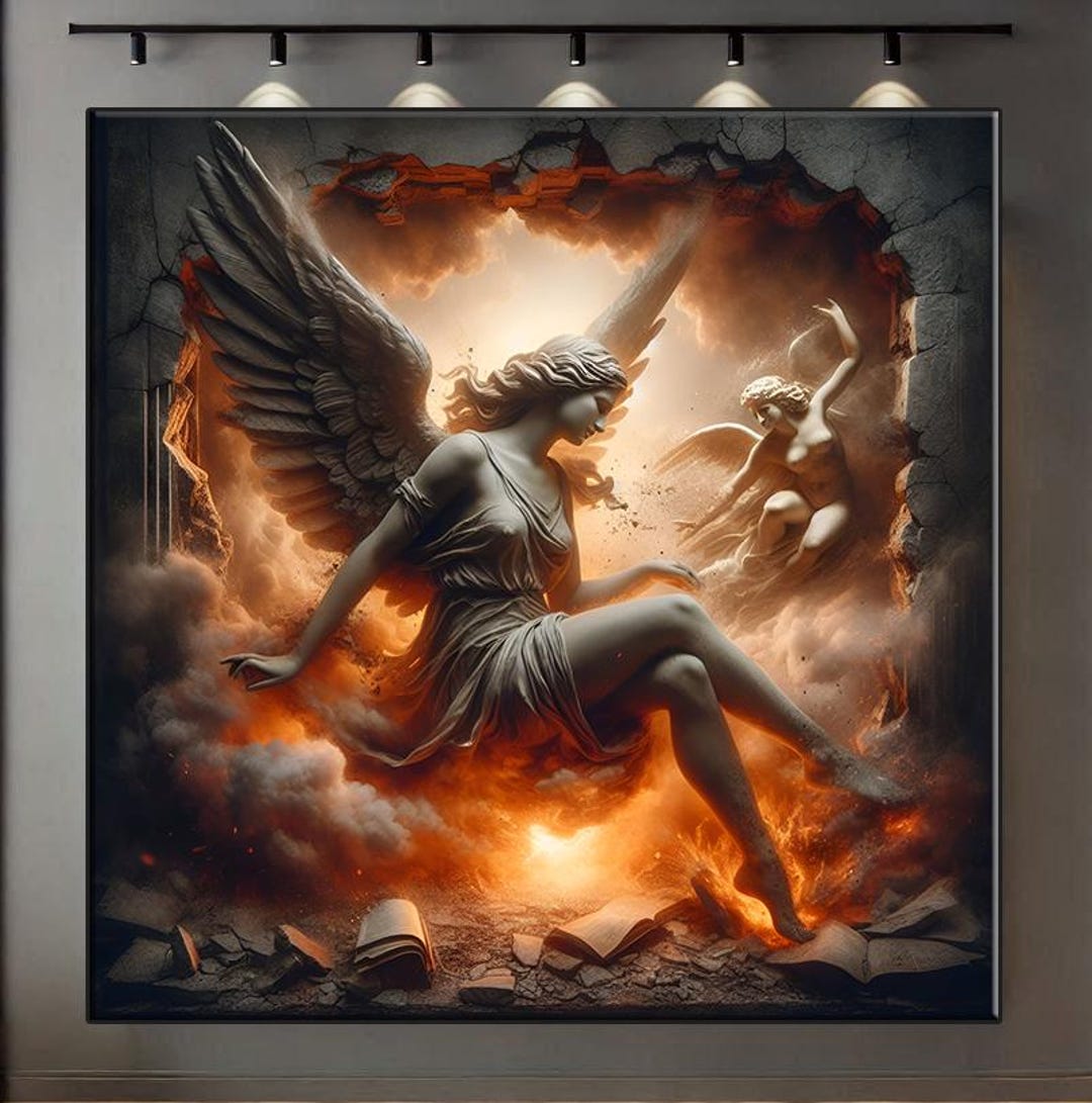 Greek Mythology Statue Aphrodite Goddess Canvas Wall Art, Renaissance ...