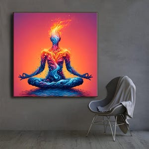 Nature Buddha Canvas Wall Art: Zen Garden Meditation Decor, Spiritual Wall Art & Calming Artwork, Yoga Zen Poster, Meditation and Yoga Gifts