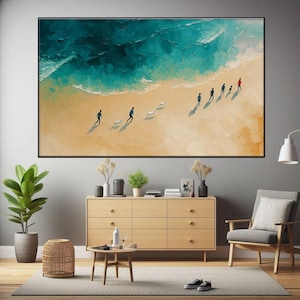 Nature Crashing Coastal Waves Canvas Wall Art, Ocean Coastal Wall Art, Coastal Decor, Nautical Wall Art, Beach Decor, Housewarming Gift -8