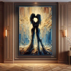 Trendy Queer Lgbtq Lesbian Wedding Gifts Canvas Wall Art, Girls Wall Decor, Abstract Lesbian Art, Lesbian Wedding Gift, Lgbtq Feminist Art