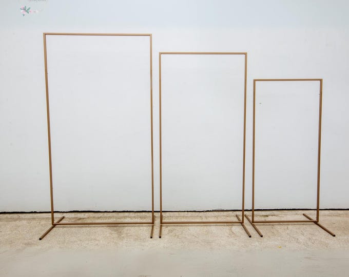 Rectangular Removable Metallic Stand Rectangular Metal Frame/ Stand for Signs/ Wedding Stand/ Seating Plan ...
