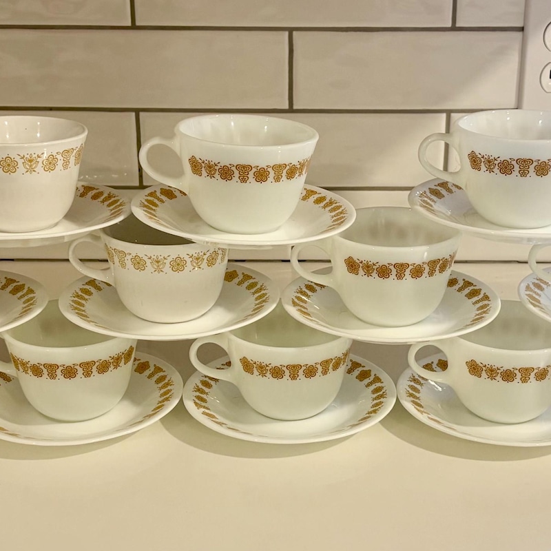 Pyrex Vintage Cup Saucer - Etsy