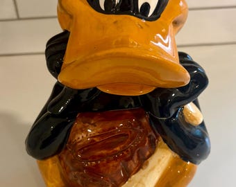 Tarro para galletas de béisbol de Daffy Duck de Warner Bros., edición vintage de 1993