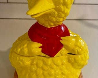 Tarro de galletas vintage de Big Bird de Los Muppets de Barrio Sésamo