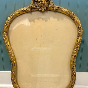 Vintage Wood Ornate Gold Picture Frame