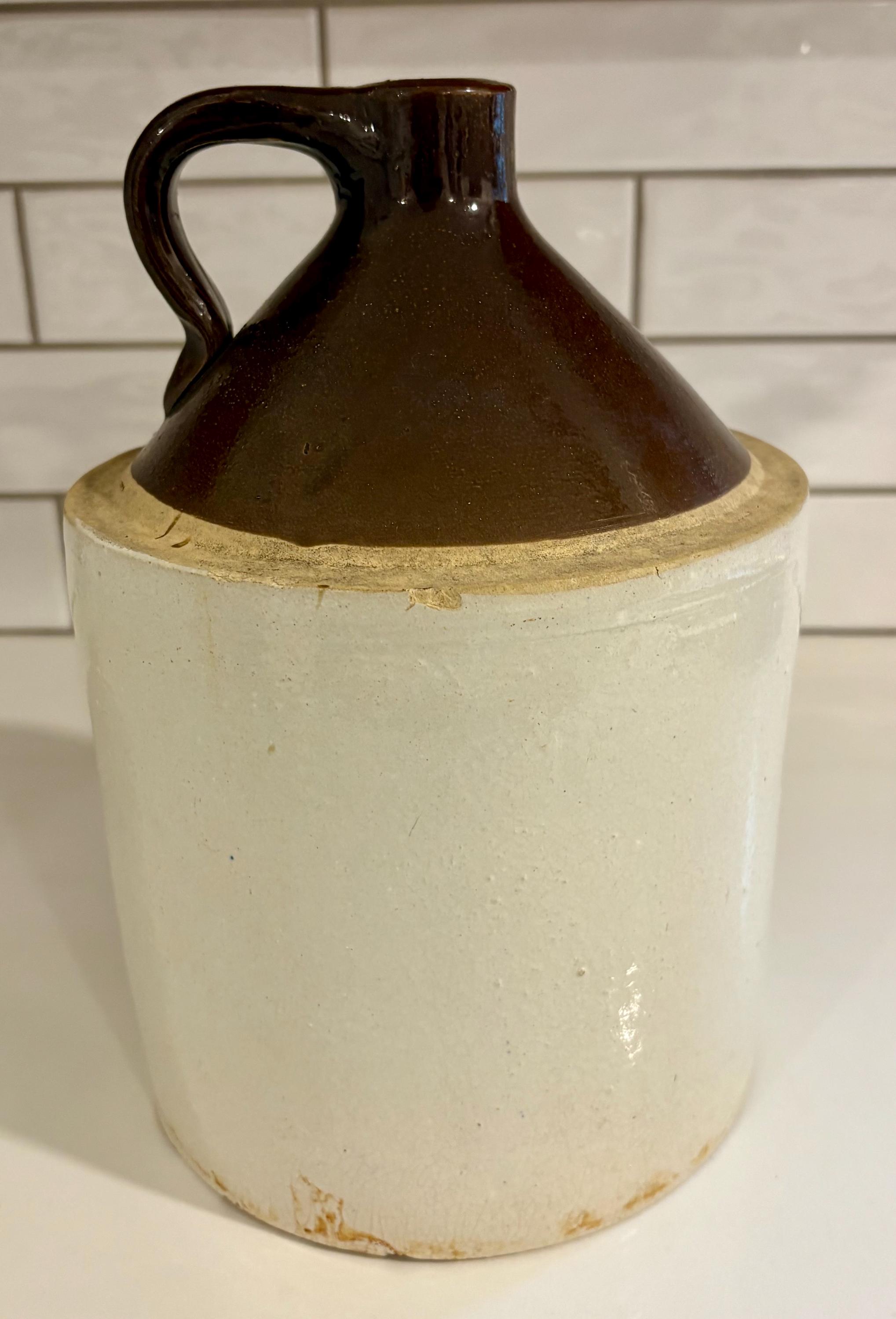 アンティークの刻印なしのストーンウェアの壷/水差し - Etsy 日本