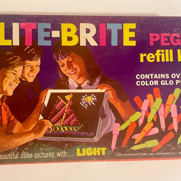 Vintage Lite Brite Pegs Refill Kit