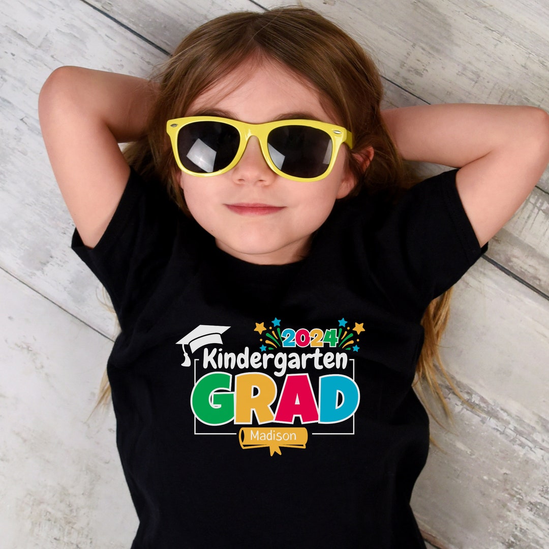 Custom Kindergarten Grad 2024 Shirt, Kindergarten 2024 Graduate