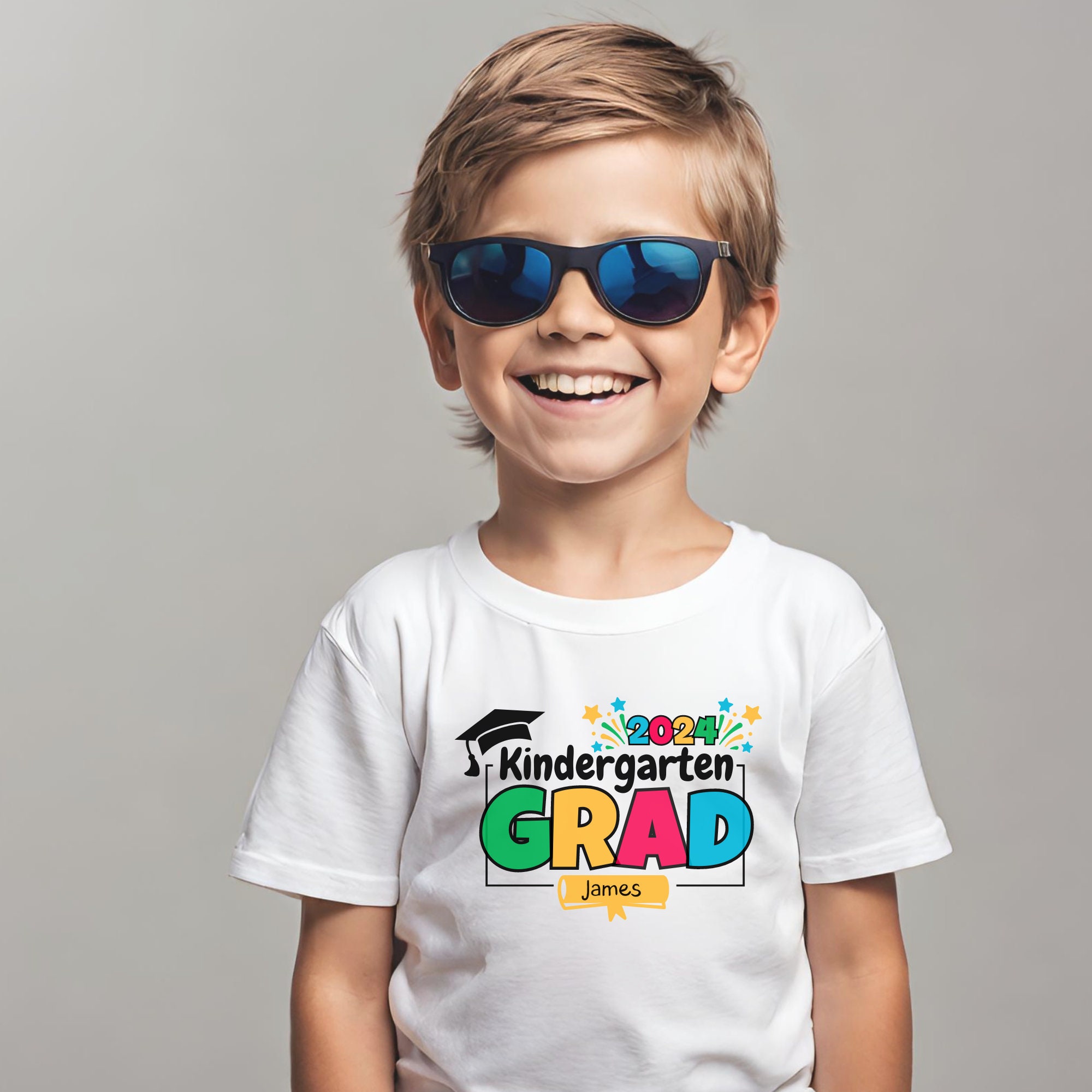 Custom Kindergarten Grad 2024 Shirt, Kindergarten 2024 Graduate