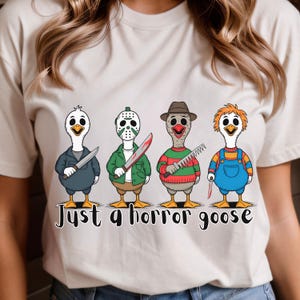 Horror Goose Halloween PNG,Funny Scary Goose Clipart,Silly Spooky Sublimation Design,Digital Download