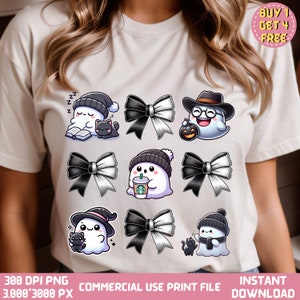Halloween Cute ghost Png, Halloween Coquette Bow png, Cute Ghost Png, Coquette Halloween Png, Spooky Season Png, Halloween Mama Png