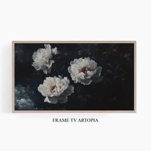 Vintage Peony Oil Painting for Samsung Frame TV (Digital Download)