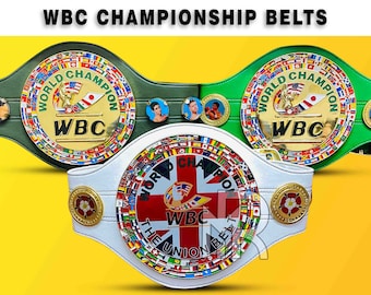 Cinturón de Campeonato de Boxeo del CMB: Unión Verde y Blanca, Talla Adulto, Edición Coleccionista 3D