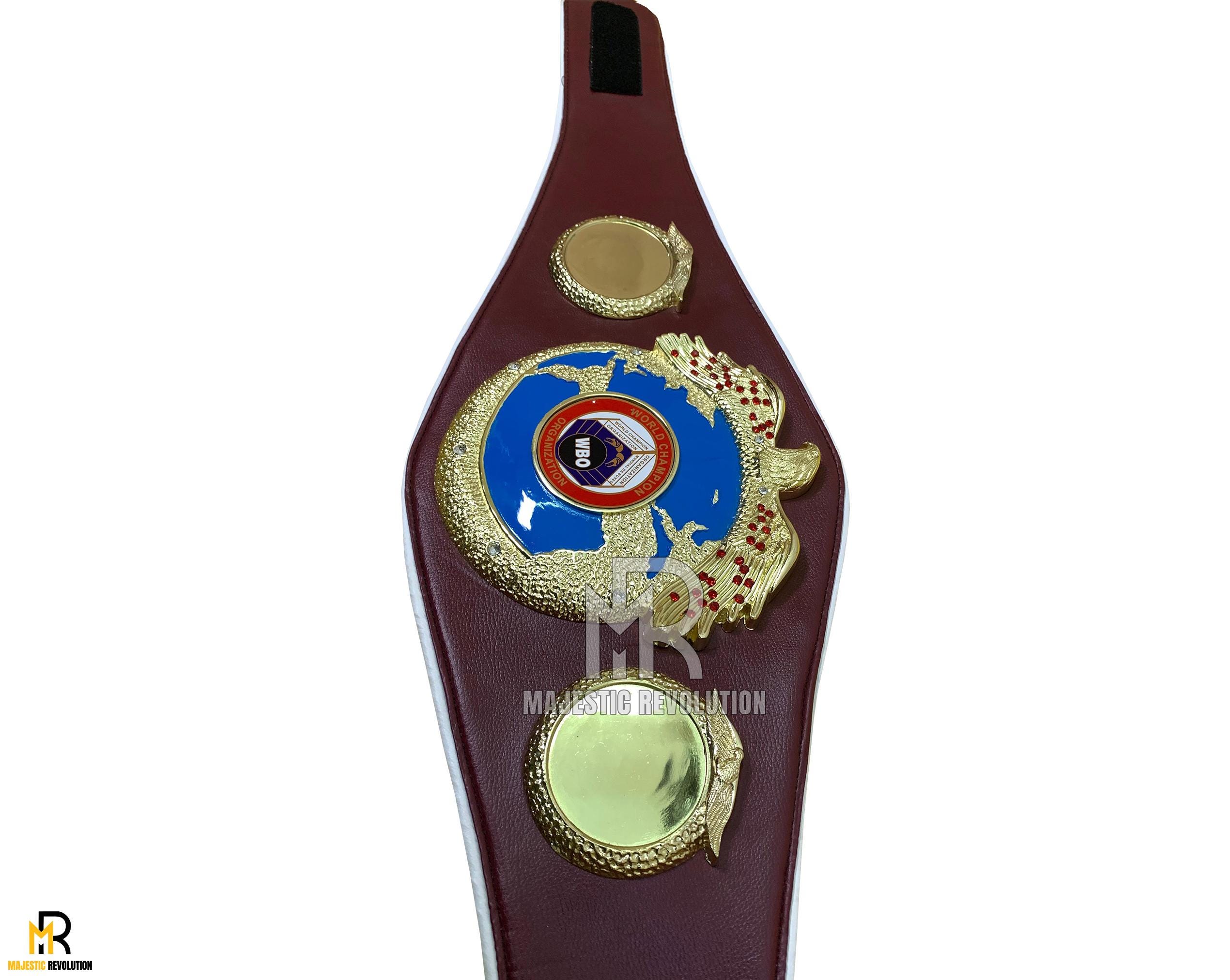 WBOチャンピオンシップボクシングベルト：大人サイズ、合成皮革