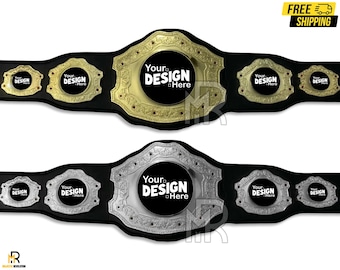 Custom Championship Belt Trophy, Personalized Title Belt for Fantasy Sports, Wrestling, Hockey, Football, Baseball, Esports Awards Title