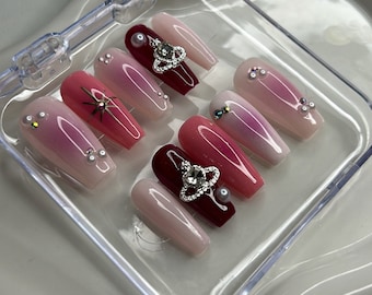 Press On Nails - Faux ongles réutilisables Gems