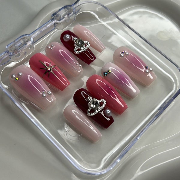 Press On Nails - Faux ongles réutilisables Gems