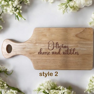 Personalised Engraved Cheese Board – Custom Wooden Grazing Serving Board, Ideal for Wedding Gift, Birthdays, Christmas, Housewarming Gifts
