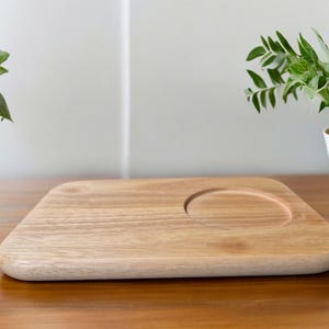 blank customised personalised tea tray for biscuits and a cup of tea or coffee
