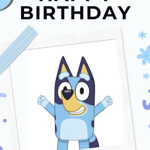 Cartão de aniversário divertido | Cartão inspirado em desenho animado para impressão | Download digital