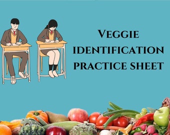 Engage kids with Veggie Identification Practice Sheets! Fun learning activity for young learners. Perfect for homeschooling and classrooms