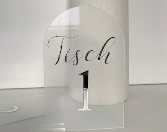 Tischnummer Hochzeit I Tischnummern Acryl I Tischnummern Hochzeit gold I Tischdekoration Hochzeitstisch I Tischplatznummer Hochzeitstag