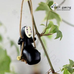 Studio Ghibli Chihiros Reisen Schaukel Figur aus Holz Ohngesicht für Auto, Pflanzen, Geschenk, Deko imagem 4