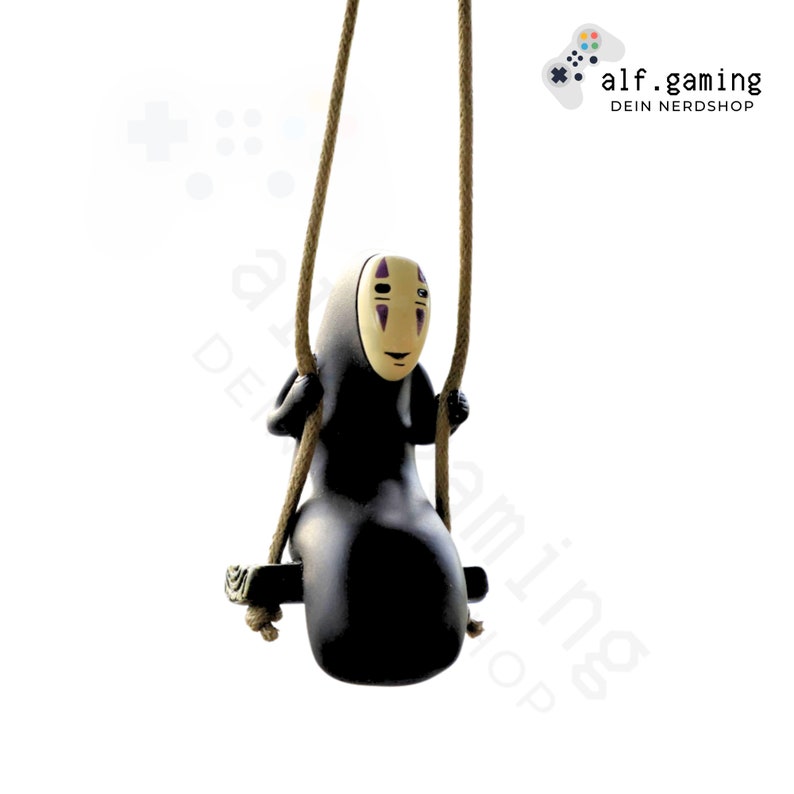 Studio Ghibli Chihiros Traveling Wooden Swing Figure Faceless for Car, Plants, Gift, Decoration image 2