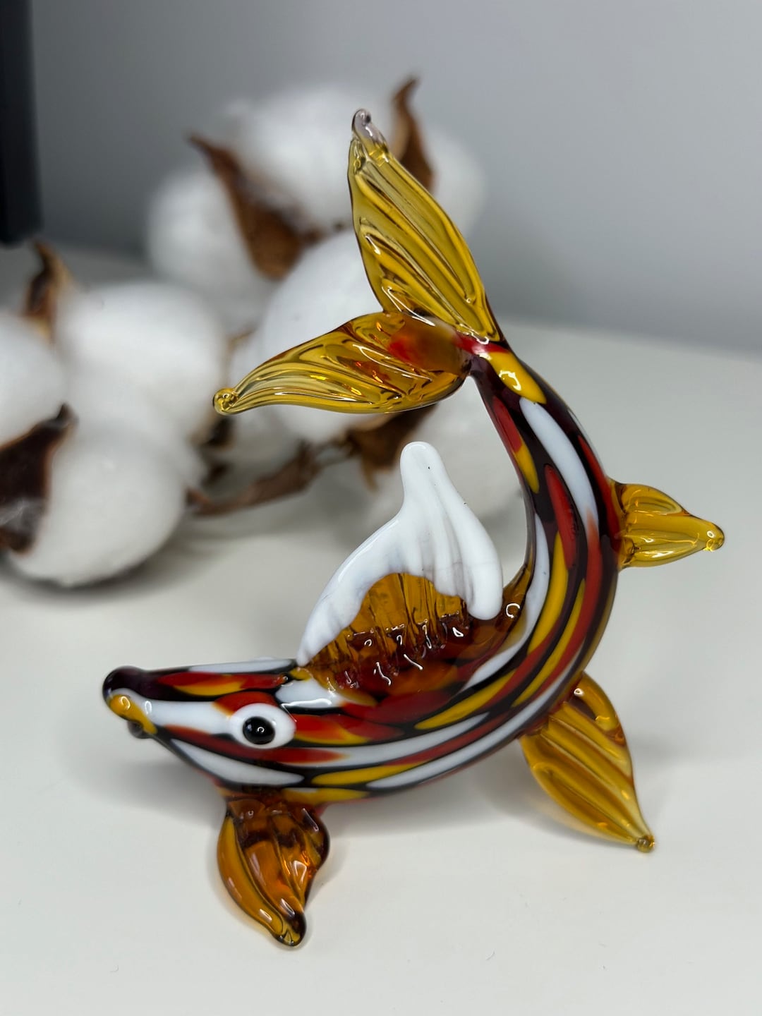 Curated visual reference: Fresh Look at Handcrafted Glass Fish Figurine Unique Home Decor