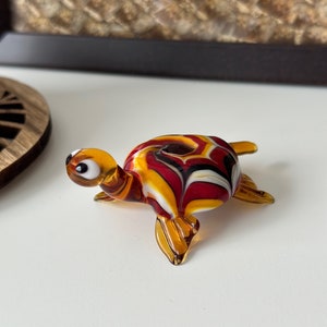 Handcrafted Glass Turtle Figurine