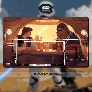 Tapete de juego Star Wars: Unlimited TCG - Solo Han - Chewbacca - 600 x 350 mm (24" x 14") - TCG