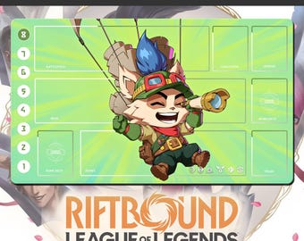 RIFTBOUND-Spielmatte – League of Legends – Teemo – 600 x 350 mm – Sammelkartenspiel
